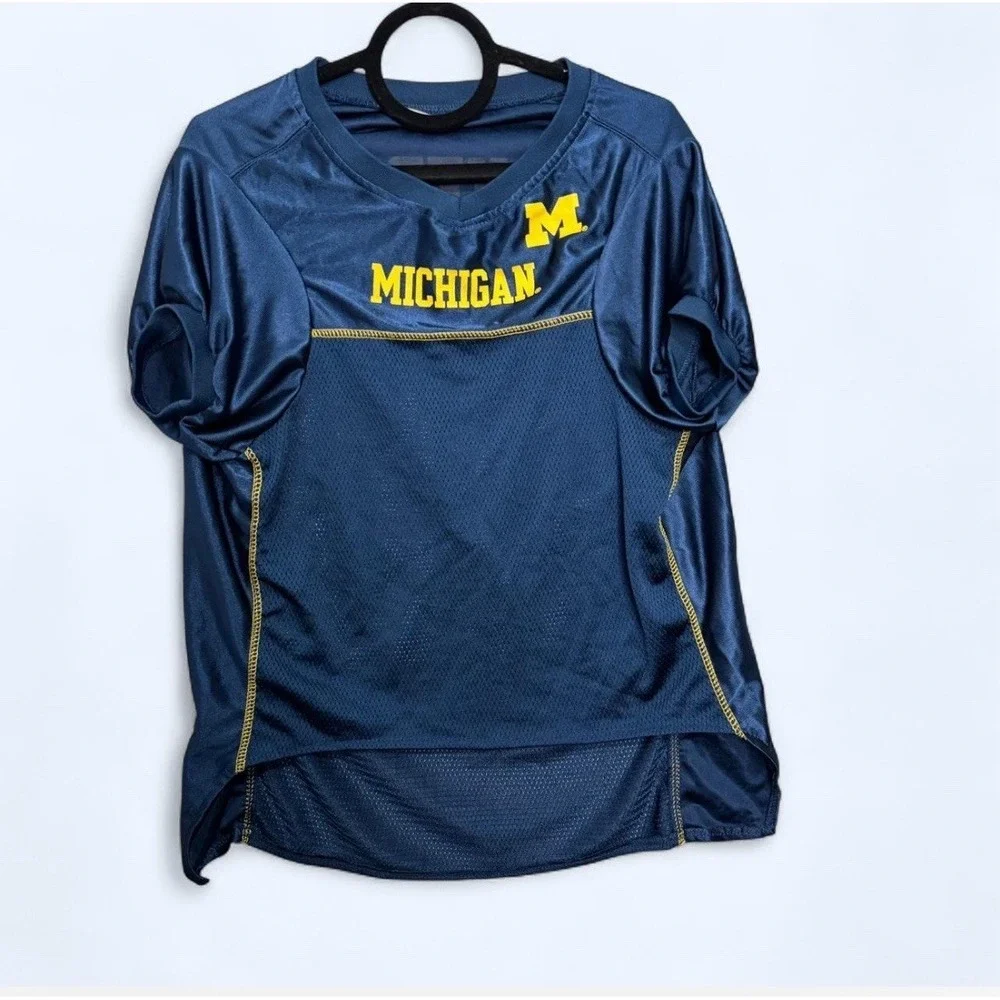 Wolverines Navy Blue Jersey For Dogs‎ XL Tailgate NCAA Michigan Game Day Pets